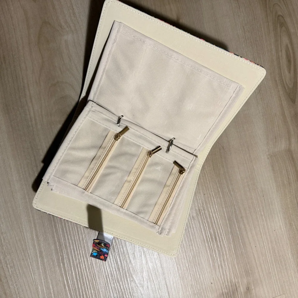Kakurookie Travel Jewelry Organizer Case Floral‎ NEW
